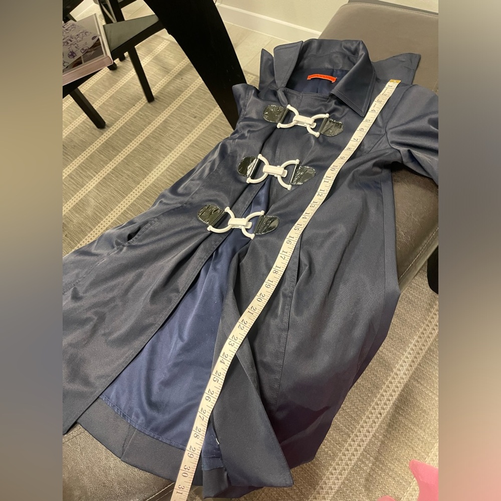 RARE Vintage Alice + Olivia toggle hoodie coat jacket XS - Picture 8 of 8